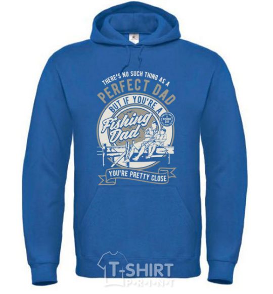 Men`s hoodie Fishing Dad royal фото