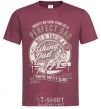 Men's T-Shirt Fishing Dad burgundy фото