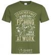 Men's T-Shirt Fishing day millennial-khaki фото