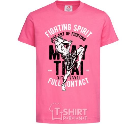Детская футболка Fighting Spirit Ярко-розовый фото