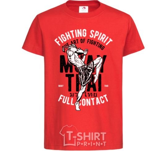 Kids T-shirt Fighting Spirit red фото