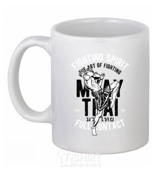 Ceramic mug Fighting Spirit White фото