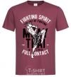 Men's T-Shirt Fighting Spirit burgundy фото