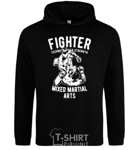 Men`s hoodie Mixed Martial Fighter black фото