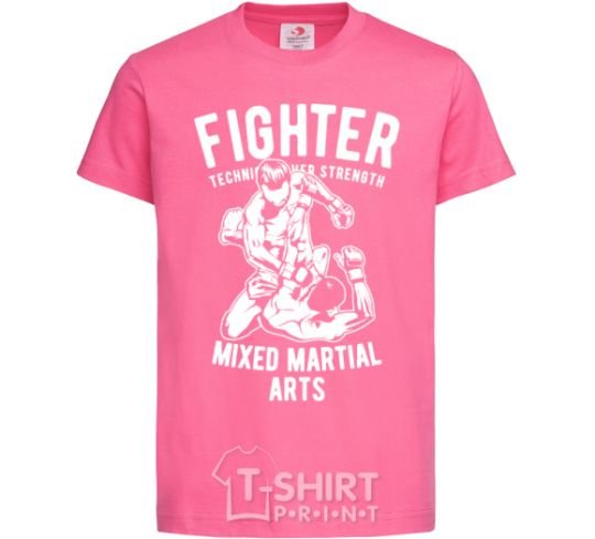 Kids T-shirt Mixed Martial Fighter heliconia фото