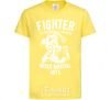 Kids T-shirt Mixed Martial Fighter cornsilk фото