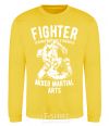 Sweatshirt Mixed Martial Fighter yellow фото