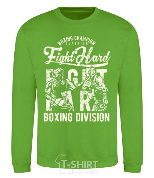 Sweatshirt Fight Hard boxing division orchid-green фото