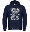 Men`s hoodie Extreme Motocross navy-blue фото