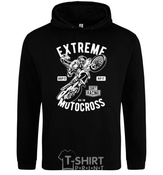 Men`s hoodie Extreme Motocross black фото