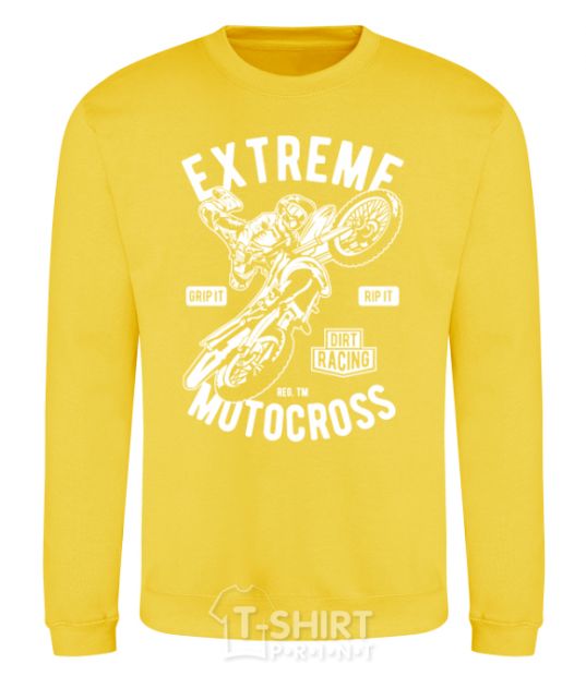 Sweatshirt Extreme Motocross yellow фото