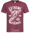 Мужская футболка Extreme Motocross Бордовый фото