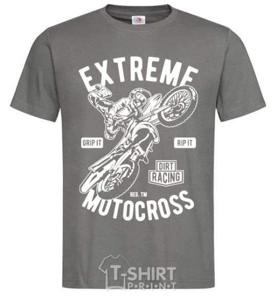 Мужская футболка Extreme Motocross Графит фото