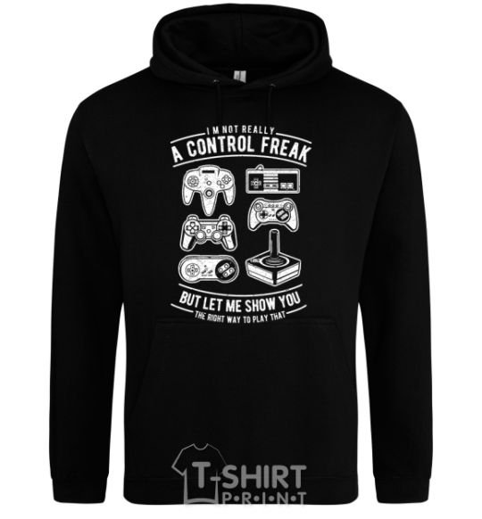 Men`s hoodie A Control Freak black фото