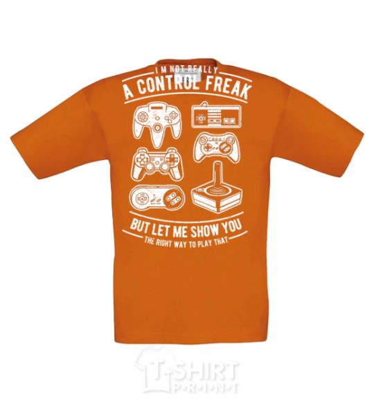 Kids T-shirt A Control Freak cornsilk фото