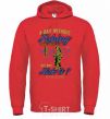 Men`s hoodie A Day Without Fishing bright-red фото