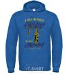 Men`s hoodie A Day Without Fishing royal фото