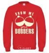 Sweatshirt Show me your bobbers yellow фото