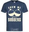 Men's T-Shirt Show me your bobbers navy-blue фото