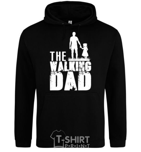 Men`s hoodie The walking dad black фото