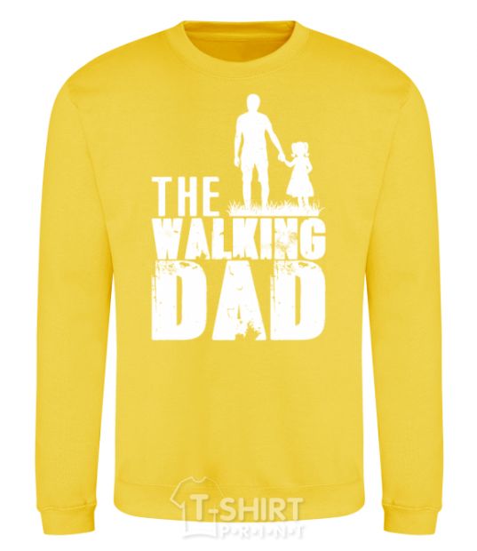 Sweatshirt The walking dad yellow фото