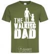 Мужская футболка The walking dad Оливковый фото