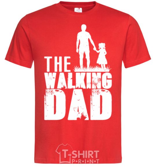 Men's T-Shirt The walking dad red фото