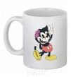 Ceramic mug Drop Dead kitty White фото