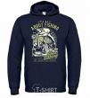 Men`s hoodie All About Fishing navy-blue фото