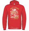 Men`s hoodie All About Fishing bright-red фото