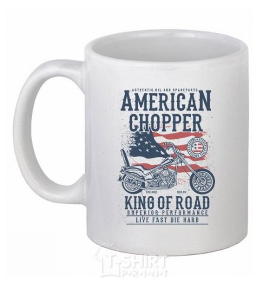 Ceramic mug American Chopper White фото