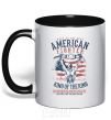 Mug with a colored handle American Fighter black фото