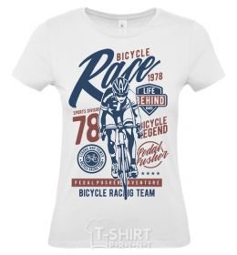 Women's T-shirt Bicycle Race White фото