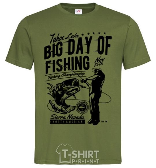 Men's T-Shirt Big Day of Fishing millennial-khaki фото