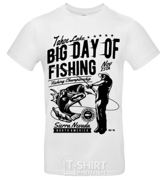 Men's T-Shirt Big Day of Fishing White фото