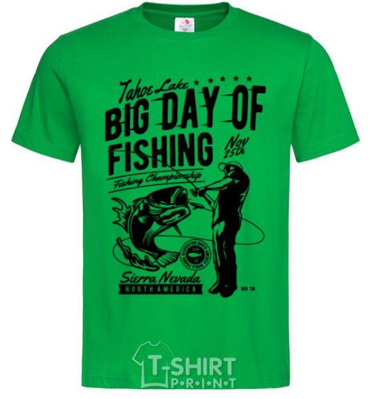 Men's T-Shirt Big Day of Fishing kelly-green фото