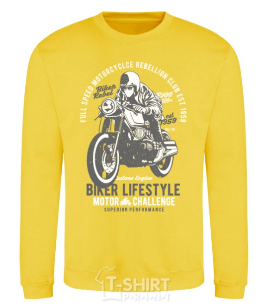 Sweatshirt Biker Lifestyle yellow фото