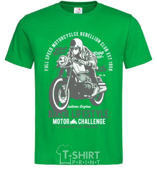 Men's T-Shirt Biker Lifestyle kelly-green фото