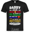 Men's T-Shirt Daddy superhero black фото