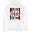 Men`s hoodie Straight outta London White фото