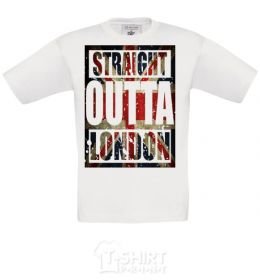 Детская футболка Straight outta London Белый фото