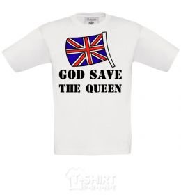 Детская футболка God save the queen Белый фото