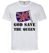 Men's T-Shirt God save the queen White фото