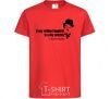 Kids T-shirt A day without laughter ia day wasted red фото