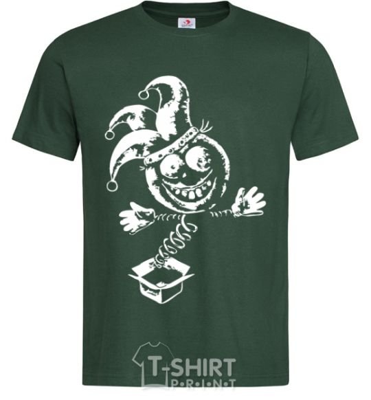 Мужская футболка Клоун игрушка Темно-зеленый фото