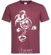 Men's T-Shirt Clown toy burgundy фото