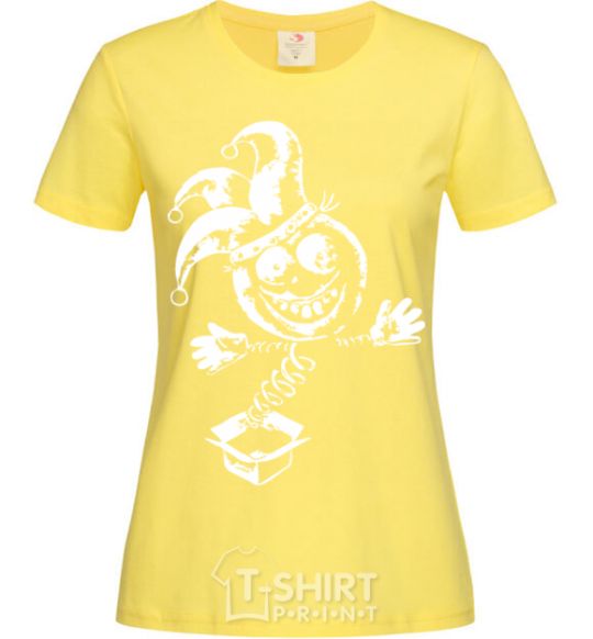 Женская футболка Клоун игрушка Лимонный фото