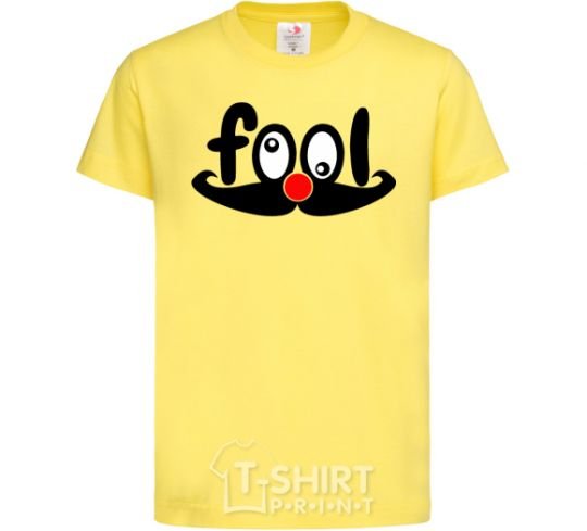 Kids T-shirt Fool cornsilk фото