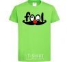 Kids T-shirt Fool orchid-green фото