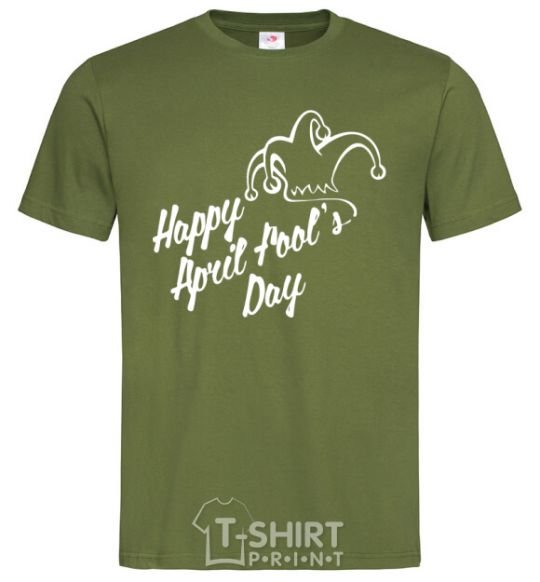 Men's T-Shirt Happy April fool's day millennial-khaki фото